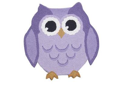 Hootie Patootie HOO-PUR Purple Owl Hand Tufted Wool Area Rug By Viana Inc - Devos Furniture Inc.
