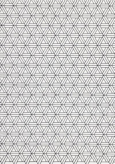 Ice White Black Interlock Rug by Kalora Interiors - Devos Furniture Inc.