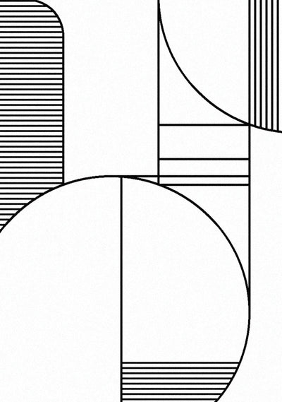Ice White Black Geometric Design Rug by Kalora Interiors - Devos Furniture Inc.