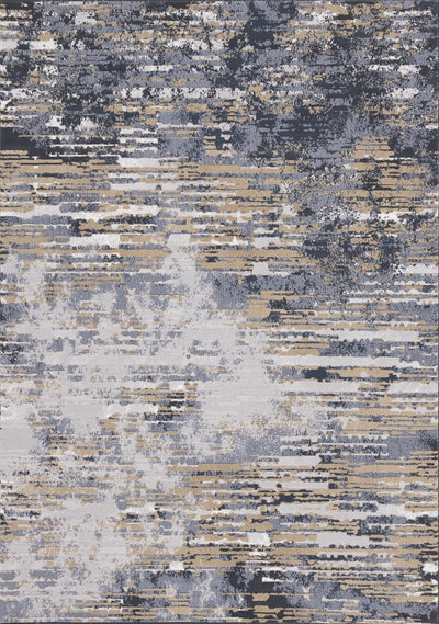 Intrigue Beige Blue Distressed Rip Rug by Kalora Interiors - Devos Furniture Inc.