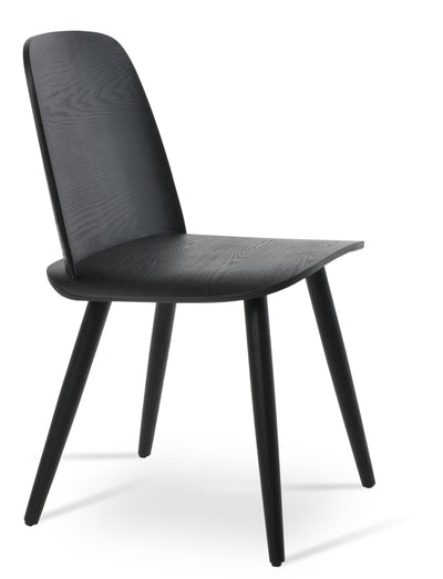 Janelle - Dining Chair with Black Finished Seat and Black Finished Base by BNT sohoConcept - Devos Furniture Inc.