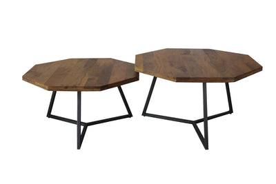 Loft Octagon Nesting Coffee Table | Set of 2 | by LH Imports - Devos Furniture Inc.