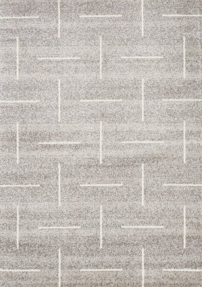 Meridian A607_0737 Grey Parallel and Perpendicular Lines Area Rug by Novelle Home - Devos Furniture Inc.