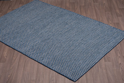 Nordique NOR-BLU Hand Made Reversible Wool Area Rug By Viana Inc - Devos Furniture Inc.