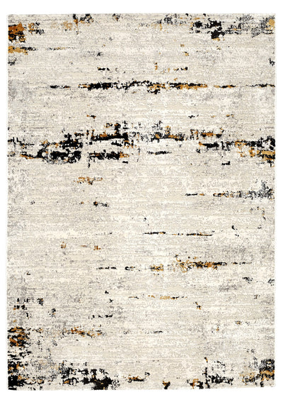 Panache PAN-5075A-CRYE Soft Powerloomed Cream Yellow Anthracite Area Rug By Viana Inc - Devos Furniture Inc.
