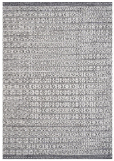 Prague PRA-GRY Hand Made Reversible Wool Grey White Area Rug By Viana Inc - Devos Furniture Inc.