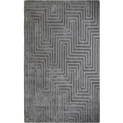 Graceland RGRA-18003 Dark Grey Hand Tufted Maze Area Rug by Renwil - Devos Furniture Inc.