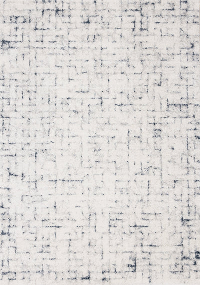 Sable Cream Blue Soft Grid Rug by Kalora Interiors - Devos Furniture Inc.