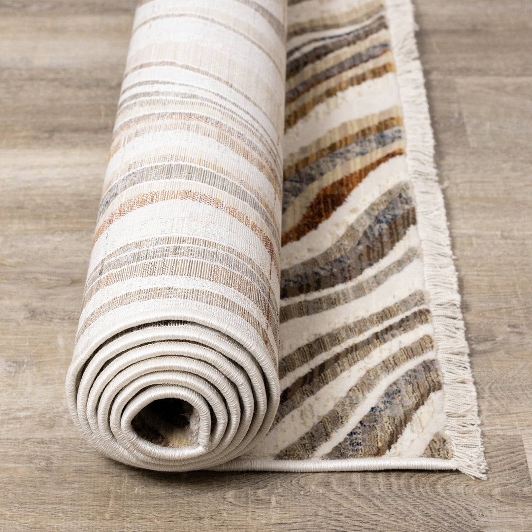 Samira Curvy Waves Rug by Kalora Interiors | Cheap Rugs Canada
