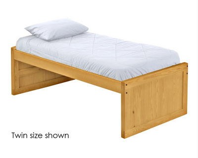 Captain's Bed, Low Profile, Twin, 26" Headboard and Footboard, By Crate Designs. 4010 - Devos Furniture Inc.