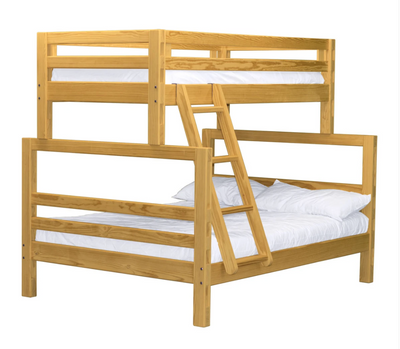 Ladder Bunk Bed, TwinXL Over Queen, By Crate Designs. 4058H - Devos Furniture Inc.