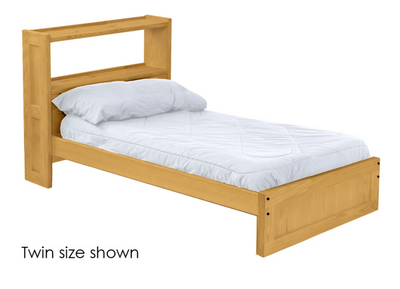 Captain's Bookcase Bed, Twin, By Crate Designs. 4355 - Devos Furniture Inc.