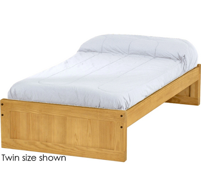 Panel Bed, Queen, King, 16" Headboard and Footboard, By Crate Designs. 4566, 4666 - Devos Furniture Inc.