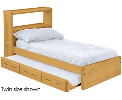 Bookcase Bed with Trundle, King, By Crate Designs. 4655 - Devos Furniture Inc.