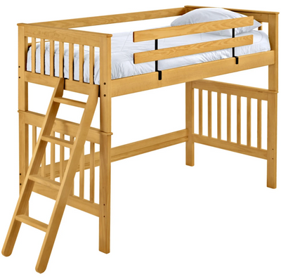 Mission Loft Bed, Queen, By Crate Designs. 4708A, 4708TA - Devos Furniture Inc.