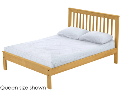Mission Bed, Twin, 44" Headboard and 17" Footboard, By Crate Designs. 4747 - Devos Furniture Inc.