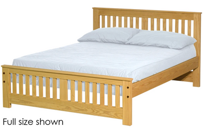 Shaker Bed, Twin, 36" Headboard and 18" Footboard, By Crate Designs. 43768 - Devos Furniture Inc.