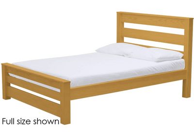 TimberFrame Bed, Twin, 43" Headboard and 18" Footboard, By Crate Designs. 43928 - Devos Furniture Inc.