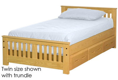 Shaker Bed, Full, 29" Headboard and 18" Footboard, By Crate Designs. 44798 - Devos Furniture Inc.