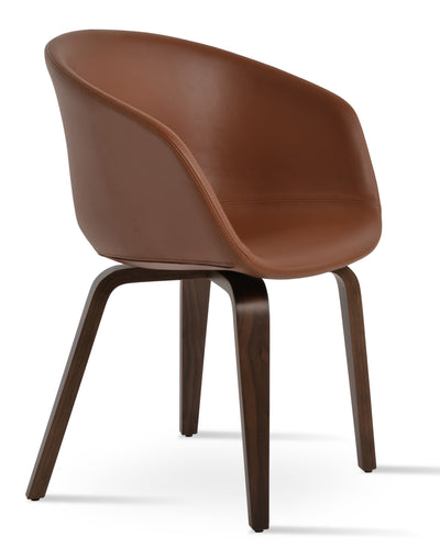 Tribeca - Plywood Chair with Hazelnut PPM Seat and American Walnut Base by BNT sohoConcept - Devos Furniture Inc.