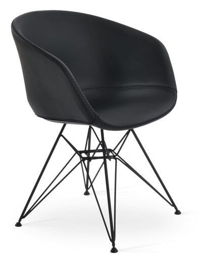 Tribeca - Tower Chair with Black PPM Seat and Black Base by BNT sohoConcept - Devos Furniture Inc.