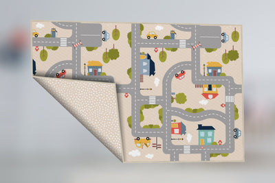 Yokina YOK-CITY City Reversible Waterproof Baby Playmat By Viana Inc - Devos Furniture Inc.