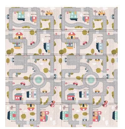 Yokina YOK-FOL7078-CC City Folded Reversible Waterproof Baby Play Mat By Viana Inc - Devos Furniture Inc.