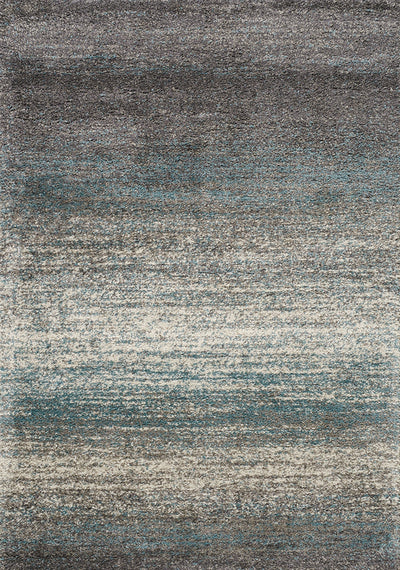 Maroq Grey Blue Distressed Stripes Soft Touch Rug by Kalora Interiors - Devos Furniture Inc.