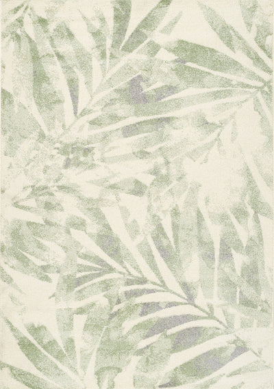 Focus Cream Green Palm Branch Rug by Kalora Interiors - Devos Furniture Inc.