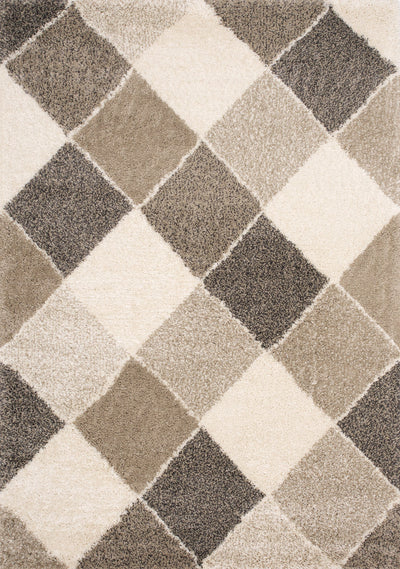 Maroq Cream Beige Diamonds Rug by Kalora Interiors - Devos Furniture Inc.