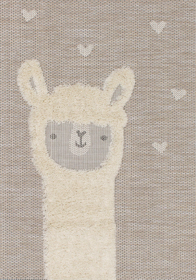 Kids Fluffy Lama Area Rug by Kalora Interiors - Devos Furniture Inc.