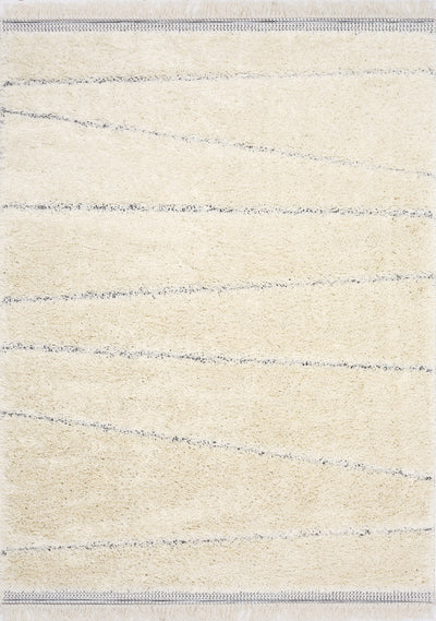 Novato Cream Grey Asymmetrical Lines Rug by Kalora Interiors - Devos Furniture Inc.