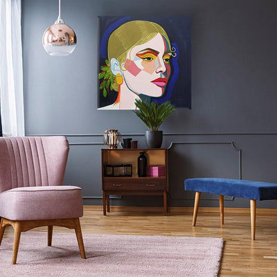 GEOMETRIC PORTRAIT By Canvas Candy CV-1605 - Devos Furniture Inc.