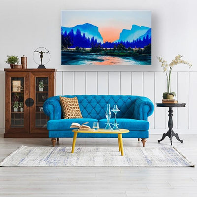PEACH OVER BLUE By Canvas Candy CV-1774 - Devos Furniture Inc.