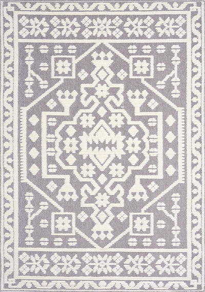 Lawson Grey Cream Elegant Traditional Machine Washable Foldable Rug by Kalora Interiors - Devos Furniture Inc.