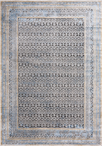 Darcy Blue Grey Brown Iridescent Traditional Plush Rug by Kalora Interiors - Devos Furniture Inc.