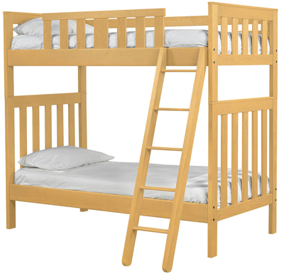 Brant Bunk Bed. Twin Over Twin - QUICK SHIP by Crate Designs - Devos Furniture Inc.