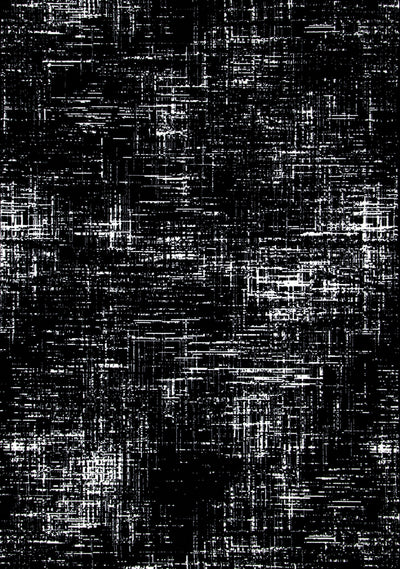 Ice Black White Distressed Rug by Kalora Interiors - Devos Furniture Inc.