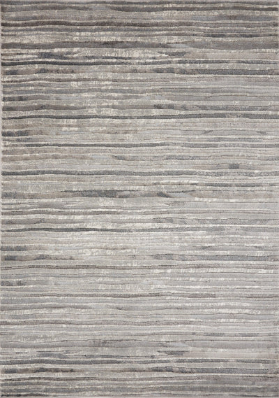 Alida Grey Distressed Striped Rug by Kalora Interiors - Devos Furniture Inc.
