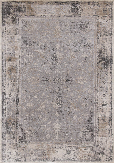 Chorus Grey Beige Elegant Border Rug by Kalora Interiors - Devos Furniture Inc.