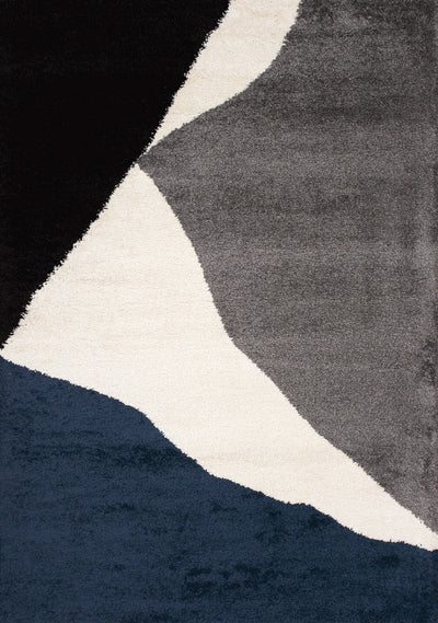 Maroq Grey Blue White Shag Rug by Kalora Interiors - Devos Furniture Inc.