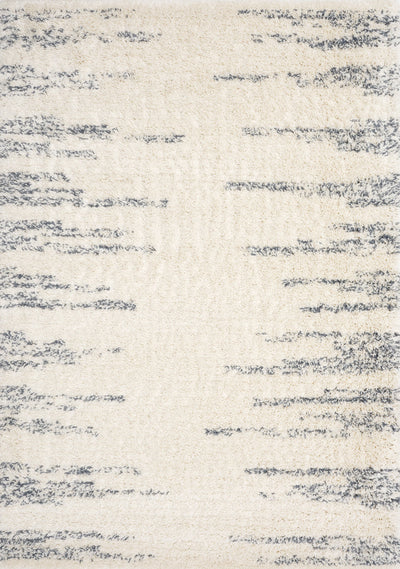Rondo Cream Blue Modern Striped Rug by Kalora Interiors - Devos Furniture Inc.